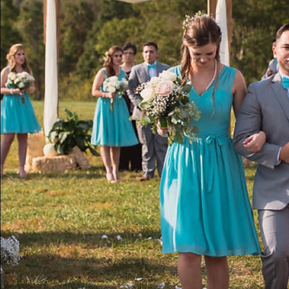 Blue Bridesmaid/ Formal Dress
